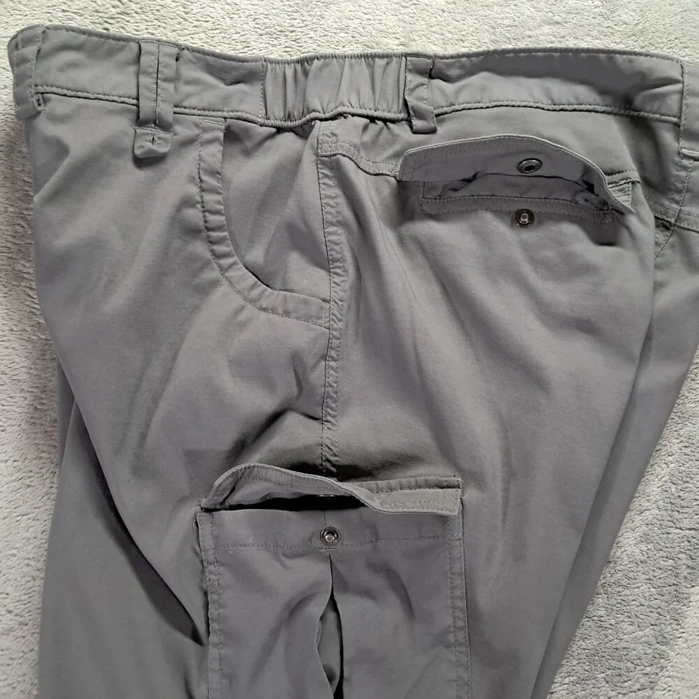 Duluth Pant Women 37x31, Tag 16x33 Gray Dry on the Fly Convertible Outdoor
